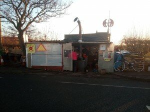 Gate camp prior to removal